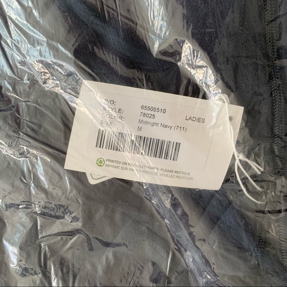 North END NWT Basic Navy Micro Fleece Full Zip Stretch Sweater Lightweight - Picture 4 of 16